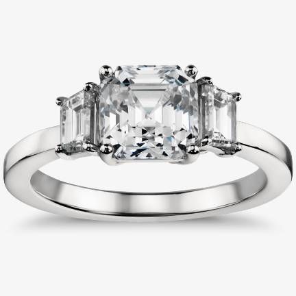 Diamond Sidestone Engagement Rings
